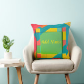 抽象芸術カラフル幾何学的組成 クッション (椅子)