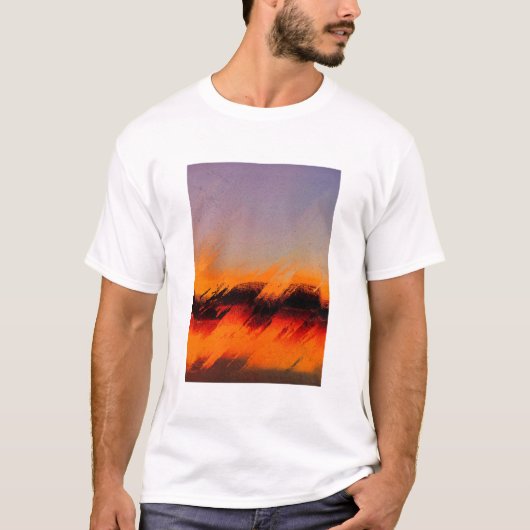 抽象芸術カラフル幾何学芸術 Tシャツ (正面)