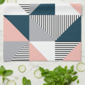 抽象芸術カラフル幾何学 キッチンタオル (折り畳み)