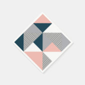 抽象芸術カラフル幾何学 スタンダードカクテルナプキン (角)