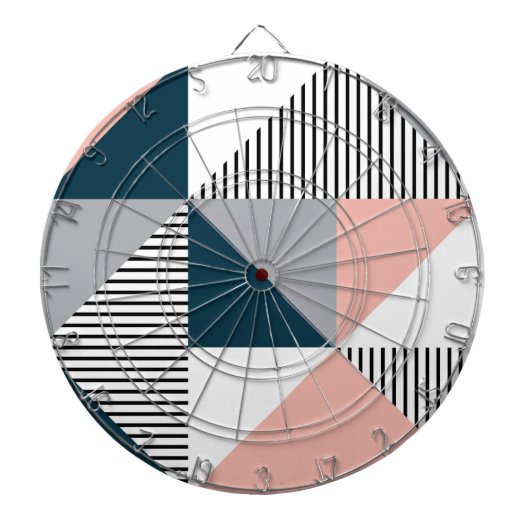 抽象芸術カラフル幾何学 ダーツボード (正面)