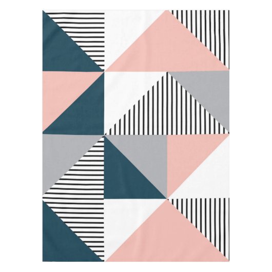 抽象芸術カラフル幾何学 テーブルクロス (正面)