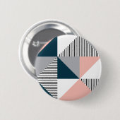 抽象芸術カラフル幾何学 缶バッジ (正面&裏面)