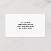 抽象芸術カラフル幾何学 | Qrコード 名刺 (裏面)