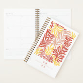 抽象芸術カラフル性リーフパーソナライズされた プランナー手帳 (ディスプレー)