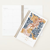 抽象芸術カラフル性リーフパーソナライズされた プランナー手帳 (ディスプレー)