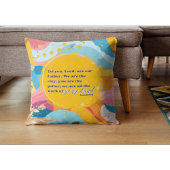 抽象芸術カラフル我々はクリスチャンのクレイジー信仰である クッション