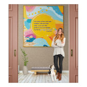 抽象芸術カラフル我々はクリスチャンのクレイジー信仰である ポスター