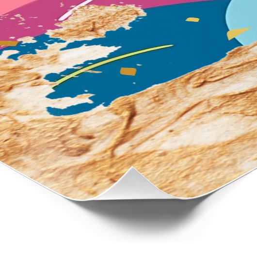 抽象芸術カラフル我々はクリスチャンのクレイジー信仰である ポスター (コーナー)