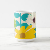 抽象芸術カラフル春モダンホームデコール コーヒーマグカップ (中央)