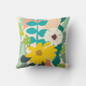 抽象芸術カラフル春モダンホーム クッション (裏面)