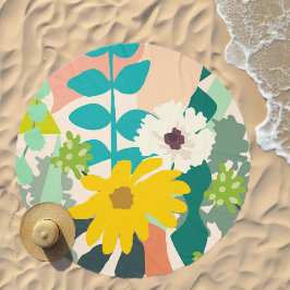 抽象芸術カラフル春花模様モダン