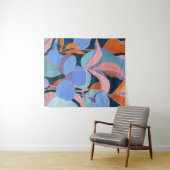 抽象芸術カラフル植物美術用タペストリー タペストリー (インサイチュ(横))