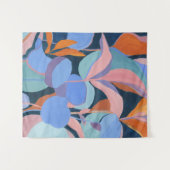 抽象芸術カラフル植物美術用タペストリー タペストリー (正面(横))