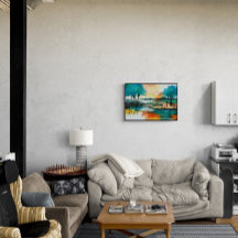 抽象芸術カラフル横絵を描景