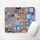 抽象芸術カラフル正方形 マウスパッド (マウス)
