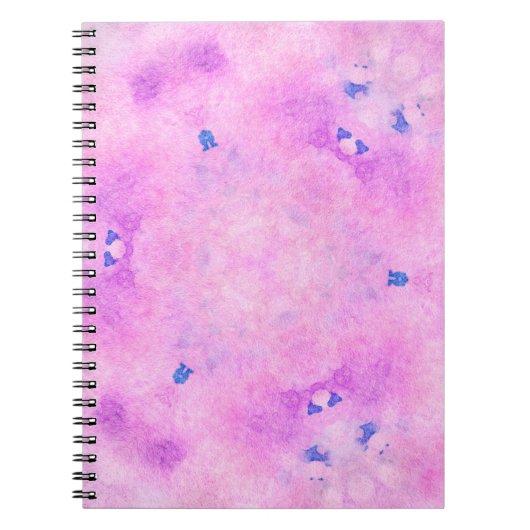 抽象芸術カラフル水の色。デジタル絵画アート ノートブック (正面)