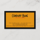 抽象芸術カラフル水中競技ライフカートゥーンスタイル2 名刺 (裏面)