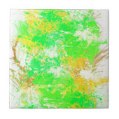 抽象芸術カラフル水彩セラミックタイル タイル (正面)