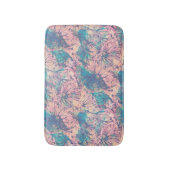 抽象芸術カラフル水彩花模様 バスマット (正面縦)