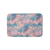 抽象芸術カラフル水彩花模様 バスマット (正面)
