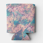 抽象芸術カラフル水彩花模様 缶クーラー (裏面)