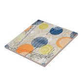 抽象芸術カラフル水玉模様 タイル (側面)