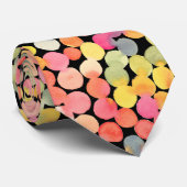 抽象芸術カラフル水色ドット ネクタイ (ロール)