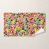 抽象芸術カラフル水色ドット バスタオルセット (ハンドタオル)