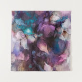 抽象芸術カラフル油、アク絵画リル春  タペストリー (正面(横))