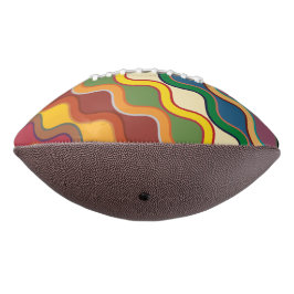 抽象芸術カラフル波ストライプ波 アメリカンフットボール