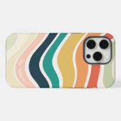 抽象芸術カラフル波形 iPhoneケース (裏面横)