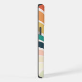 抽象芸術カラフル波形 iPhoneケース (右側面)