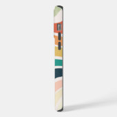 抽象芸術カラフル波形 iPhoneケース (左側面)
