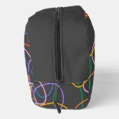 抽象芸術カラフル波線パターンモノグラム ドップキット (右)