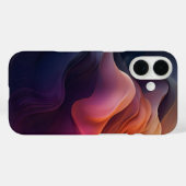 抽象芸術カラフル波 Case-Mate iPhoneケース (裏面 (横))