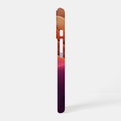 抽象芸術カラフル波 iPhone 16ケース (左側面)