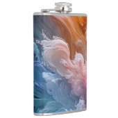 抽象芸術カラフル渦 フラスク (右)