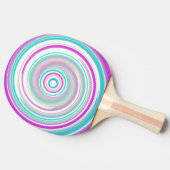 抽象芸術カラフル渦 卓球ラケット (横)