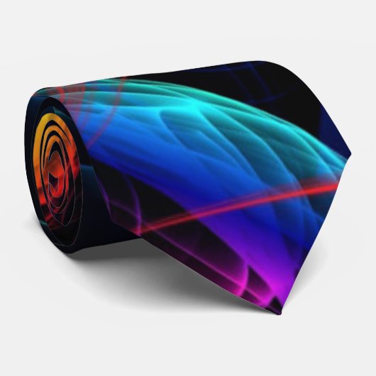 抽象芸術カラフル灯 ネクタイ (ロール)