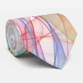 抽象芸術カラフル煙デザイン ネクタイ (ロール)