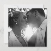 抽象芸術カラフル熱帯潮線結婚写真 招待状 (裏面)