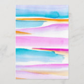 抽象芸術カラフル熱帯線イベントカスタムバー メニュー (裏面)