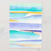 抽象芸術カラフル熱帯線イベントカスタムバー メニュー (裏面)