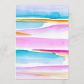 抽象芸術カラフル熱帯線イベントカスタムメニュー メニュー (裏面)