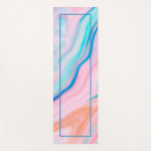 抽象芸術カラフル石灰に似た大理石 ヨガマット (正面)