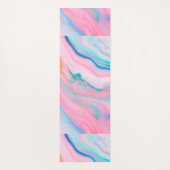 抽象芸術カラフル石灰に似た大理石 ヨガマット (裏面)