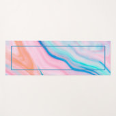 抽象芸術カラフル石灰に似た大理石 ヨガマット (正面(横))