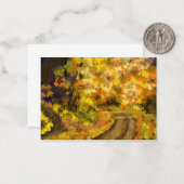 抽象芸術カラフル秋ノートカード ノートカード (正面/裏面インサイチュ)