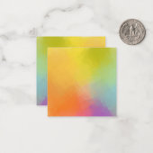 抽象芸術カラフル空白のエレガントテンプレートカスタム ノートカード (正面/裏面インサイチュ)